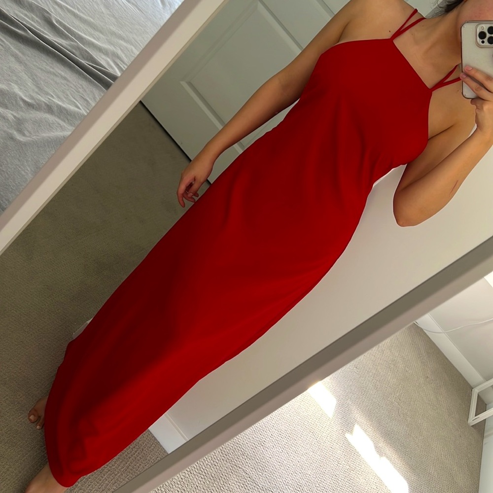 Sexy red dress